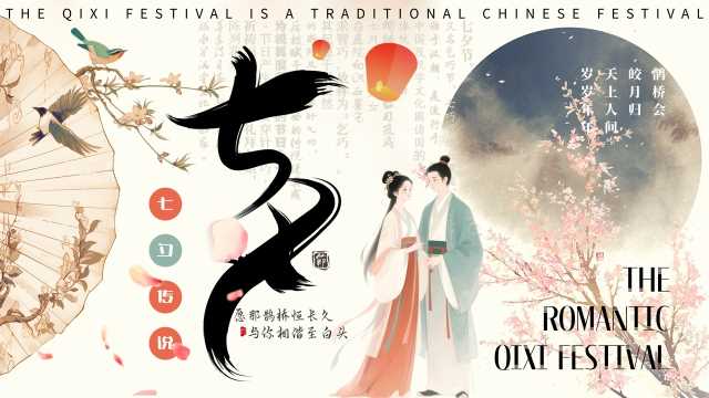 中国风七夕传说主题课件PPT模板20250719
