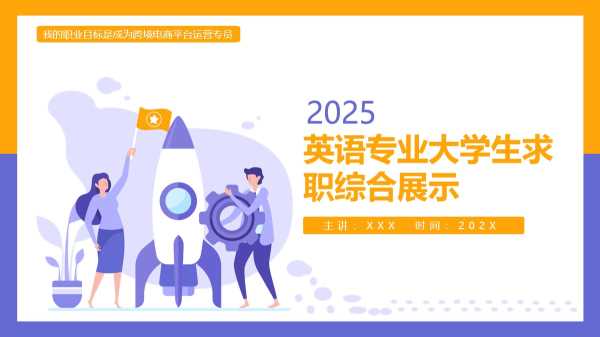 英语专业求职综合展示PPT模版20251017