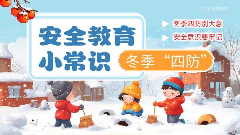 冬季四防安全教育小常识PPT模版20251127